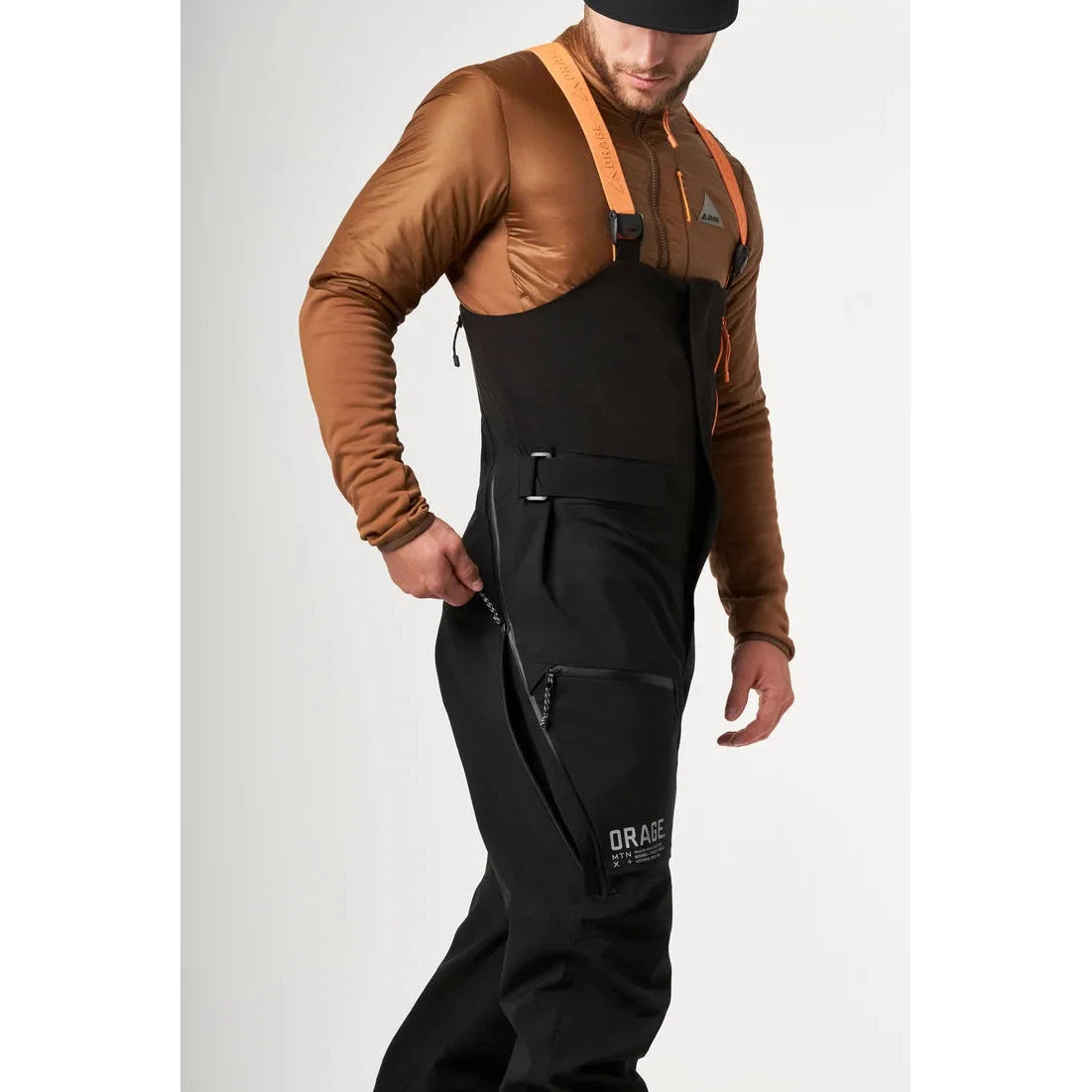 Orage Men's Mountain X Gibson 3L Bib Snow Pants 2025 - Waterproof Insulated Ski Bibs for Men - Perfect for Skiing, Snowboarding & Winter Outdoor Adventures