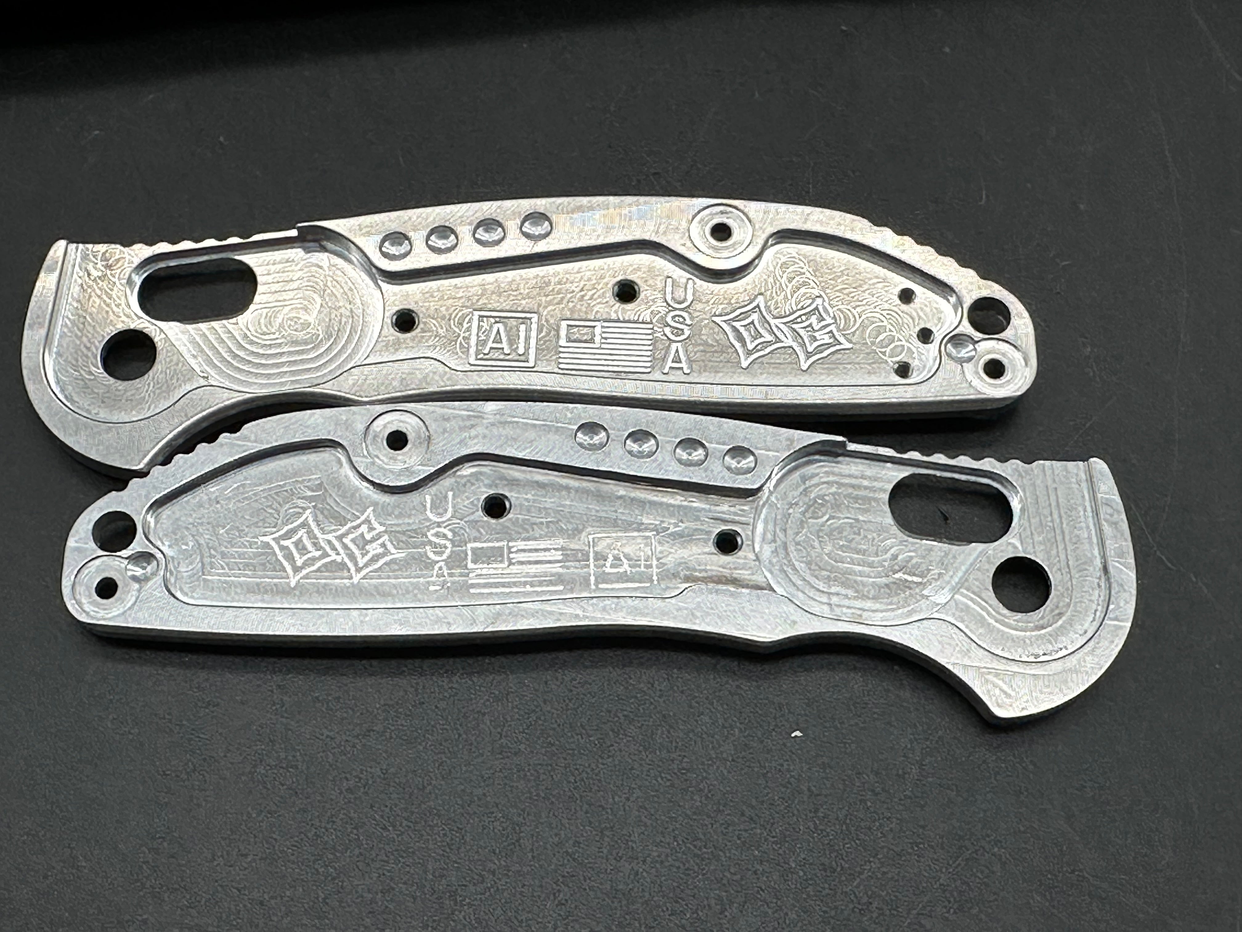 Hogue Doug Ritter Mini RSK Folding Knife with Original Goat Scales & Aluminum Handle - Perfect for EDC, Outdoor Adventures, and Survival Gear