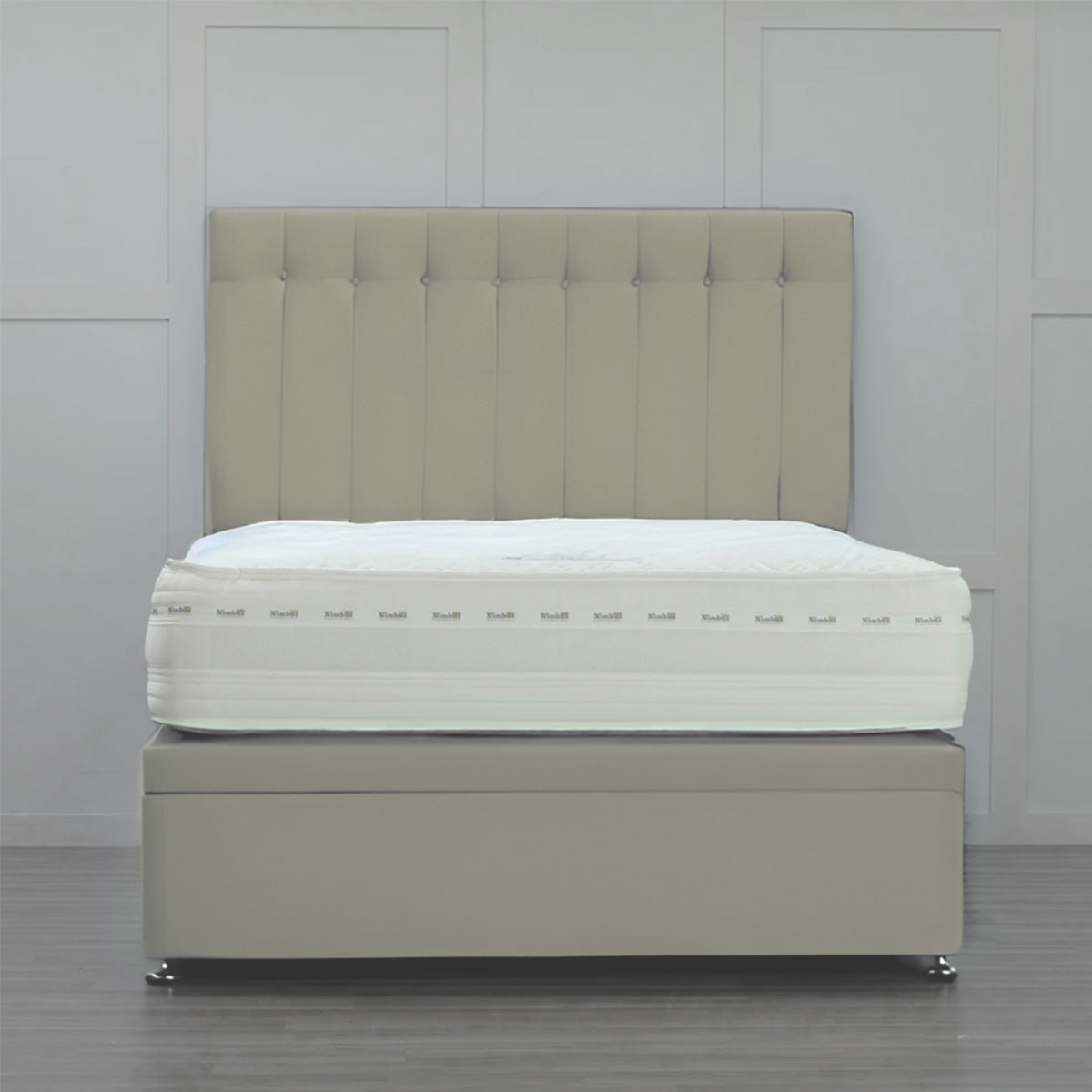 Side Opening Ottoman Bed Base with Storage - Queen Size Platform Bed Frame for Small Spaces - Perfect for Bedroom, Guest Room & Studio Apartments