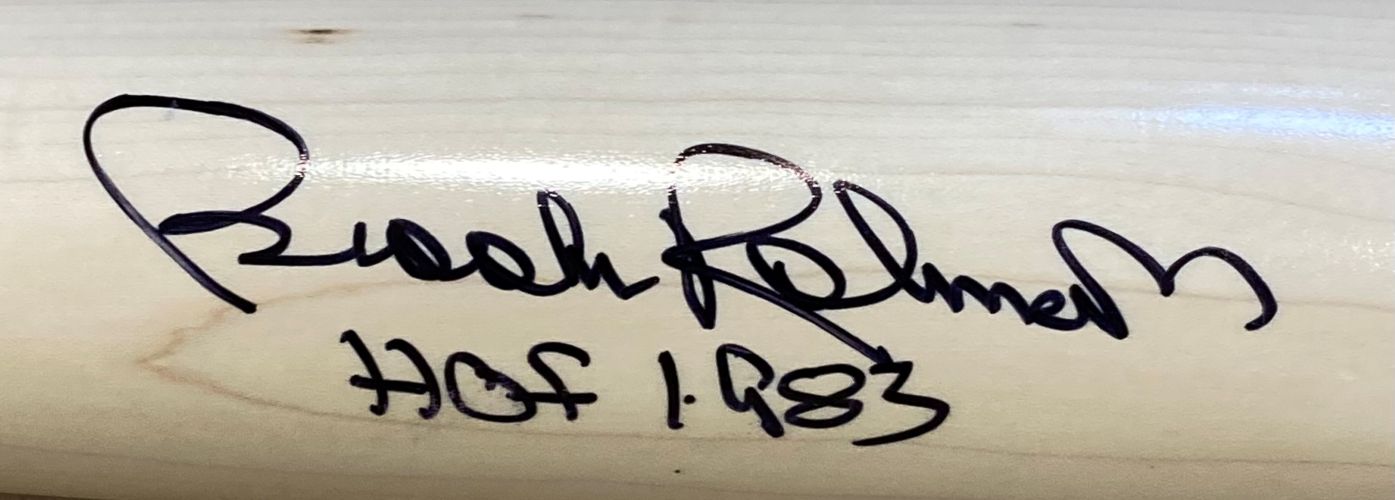 Brooks Robinson Autographed Baltimore Orioles Tan Rawlings Big Stick Baseball Bat - HOF 1983 with JSA Certificate - Perfect for MLB Memorabilia Collections & Sports Fan Gifts