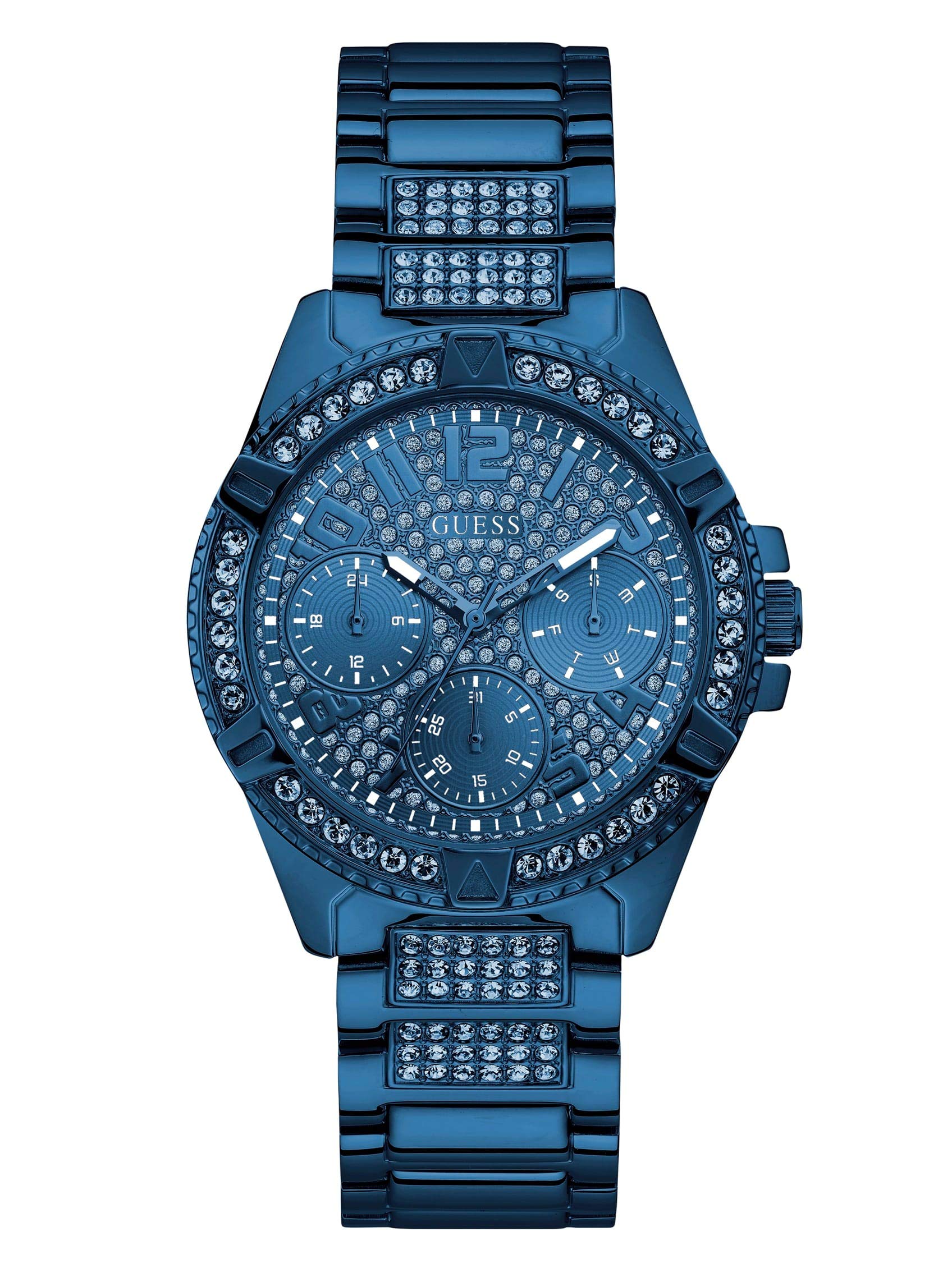 GUESS 40MM Crystal Embellished Women's Watch - Elegant Fashion Timepiece for Daily Wear, Parties & Special Occasions