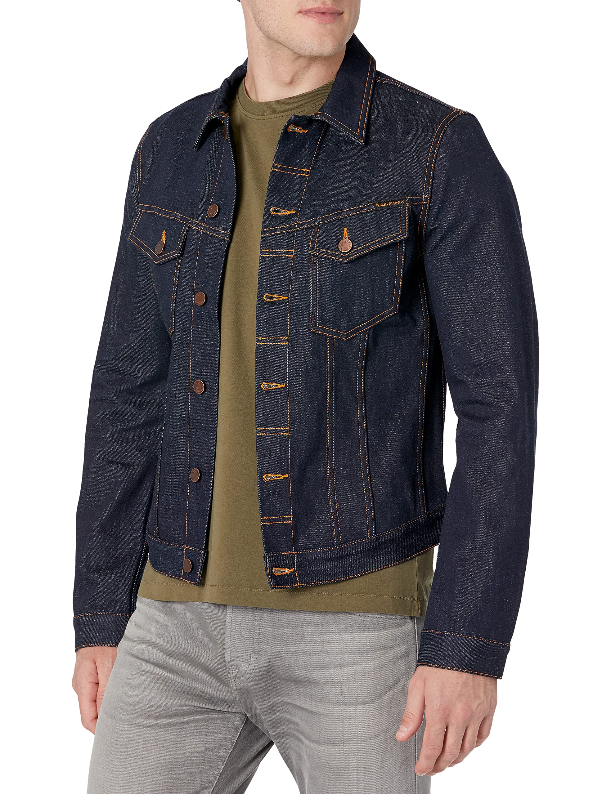 Nudie Jeans Billy Denim Jacket for Men & Women | Vintage Washed Denim Jacket | Perfect for Casual Outfits, Streetwear & Layering