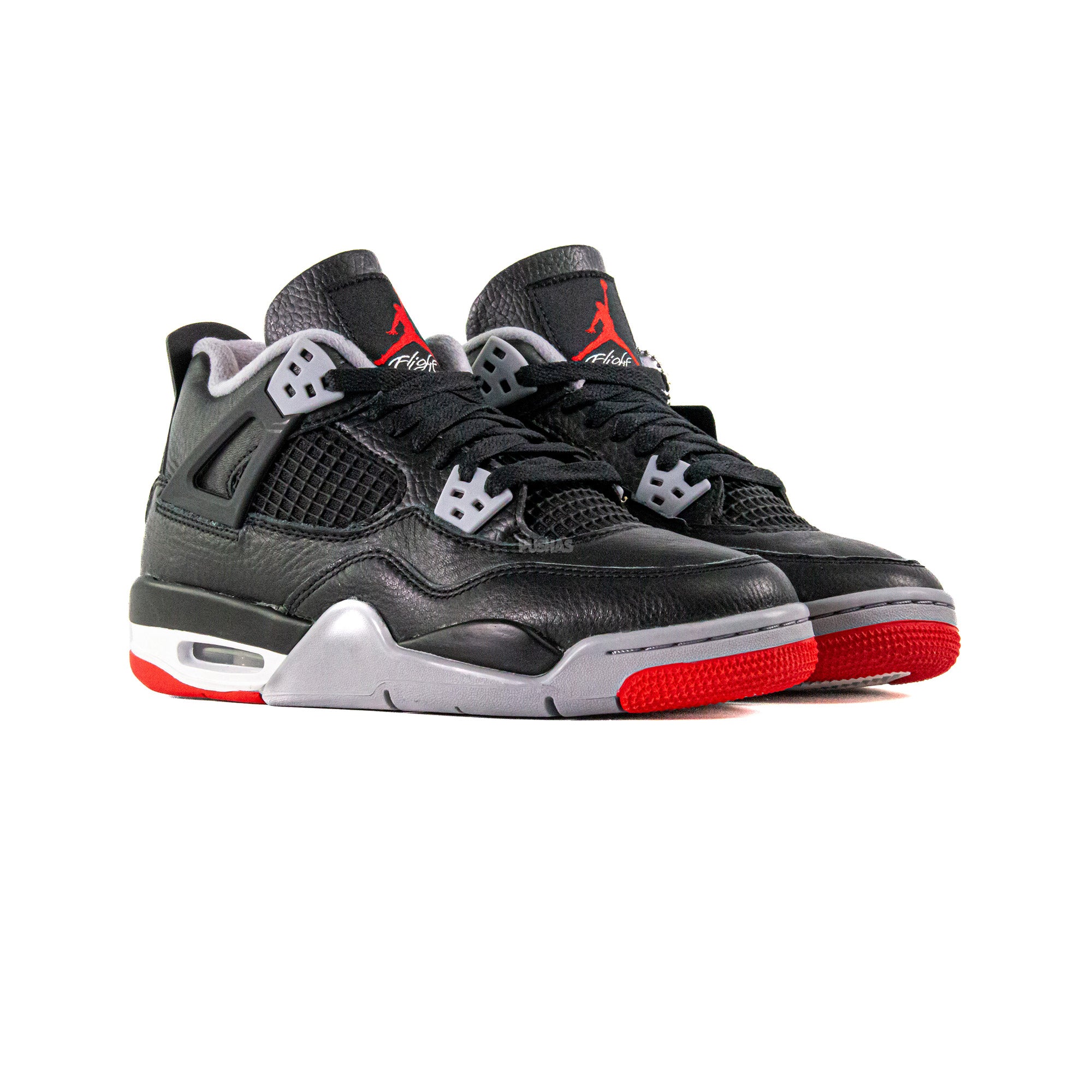 Air Jordan 4 Retro 'Bred Reimagined' GS (2024) - Classic Black & Red Basketball Shoes for Women & Girls - Perfect for Streetwear, Sneaker Collection & Casual Fashion