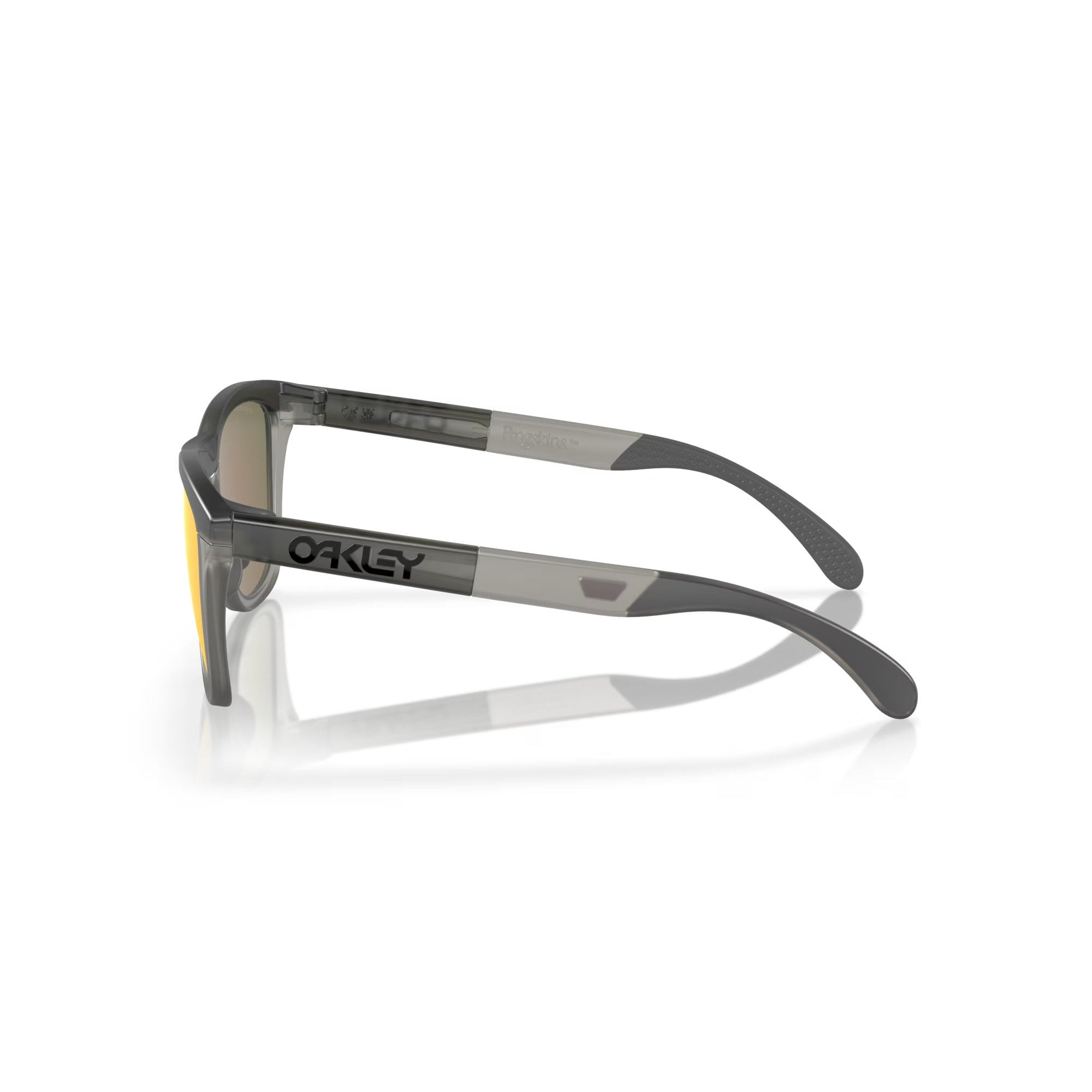 Oakley Frogskins Sunglasses - Matte Grey Smoke/Grey Ink Polarized Lenses for Men & Women - UV Protection for Running, Cycling & Outdoor Sports