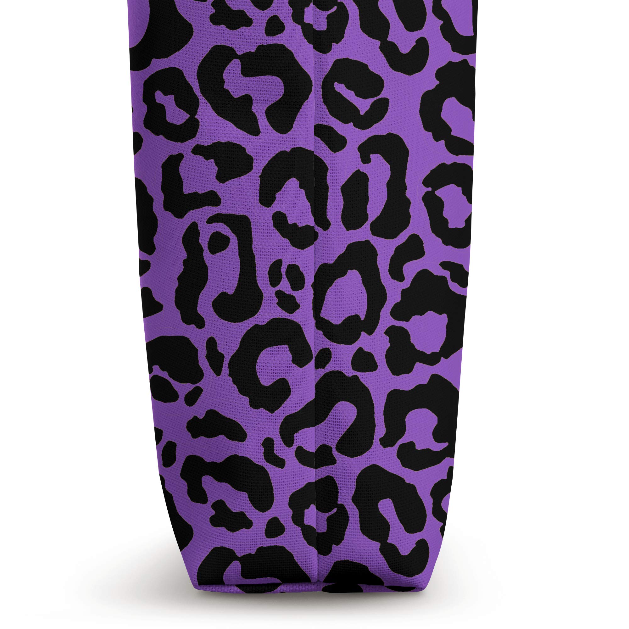 Stylish Purple Leopard Print Tote Bag for Women - Fashionable Cheetah Animal Lover Shoulder Bag - Perfect for Work, Travel & Shopping