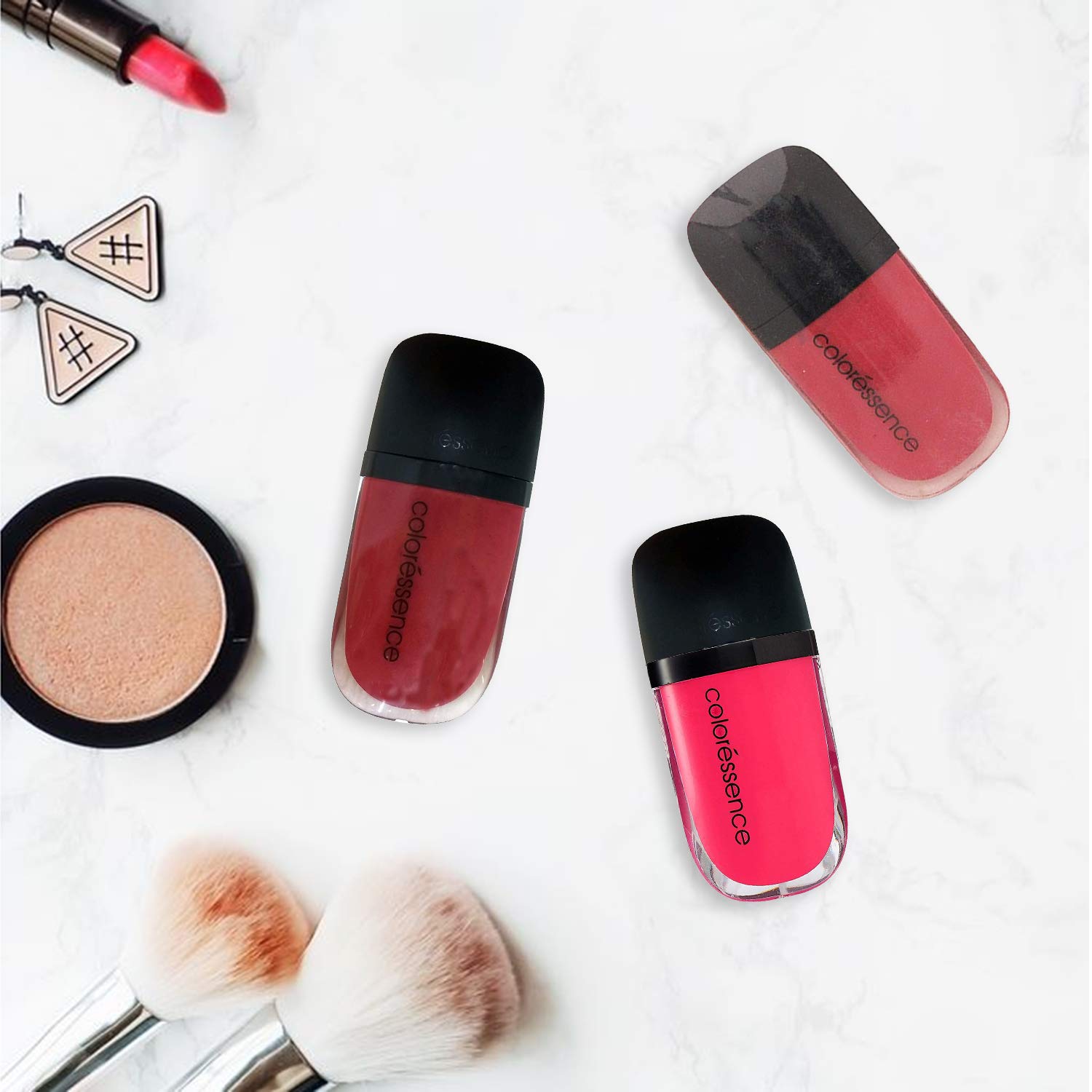 Coloressence Intense Matte Liquid Lipstick - Long Lasting Berry Pink Lip Color for Women, Vegan & Cruelty Free - Perfect for Date Night, Parties & Everyday Wear