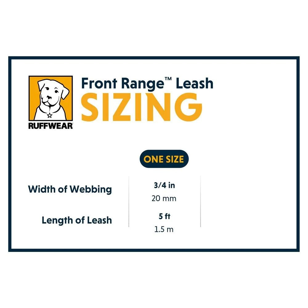 Premium Front Range Dog Leash - Durable Nylon Reflective Pet Walking Lead for Small Medium Large Dogs - Perfect for Hiking, Jogging & Daily Walks