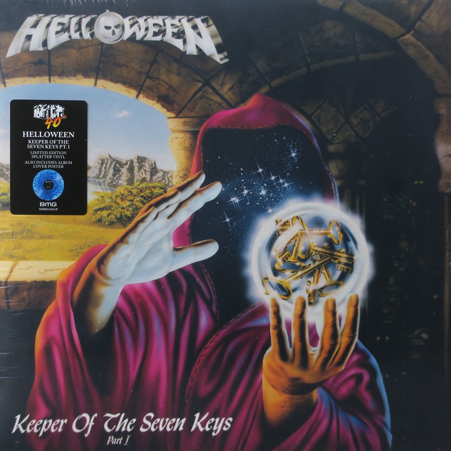 Helloween 'Keeper Of The Seven Keys: Pt. 1' Limited Edition Splatter Vinyl LP (1987 Power Metal) - Perfect for Collectors & Music Enthusiasts