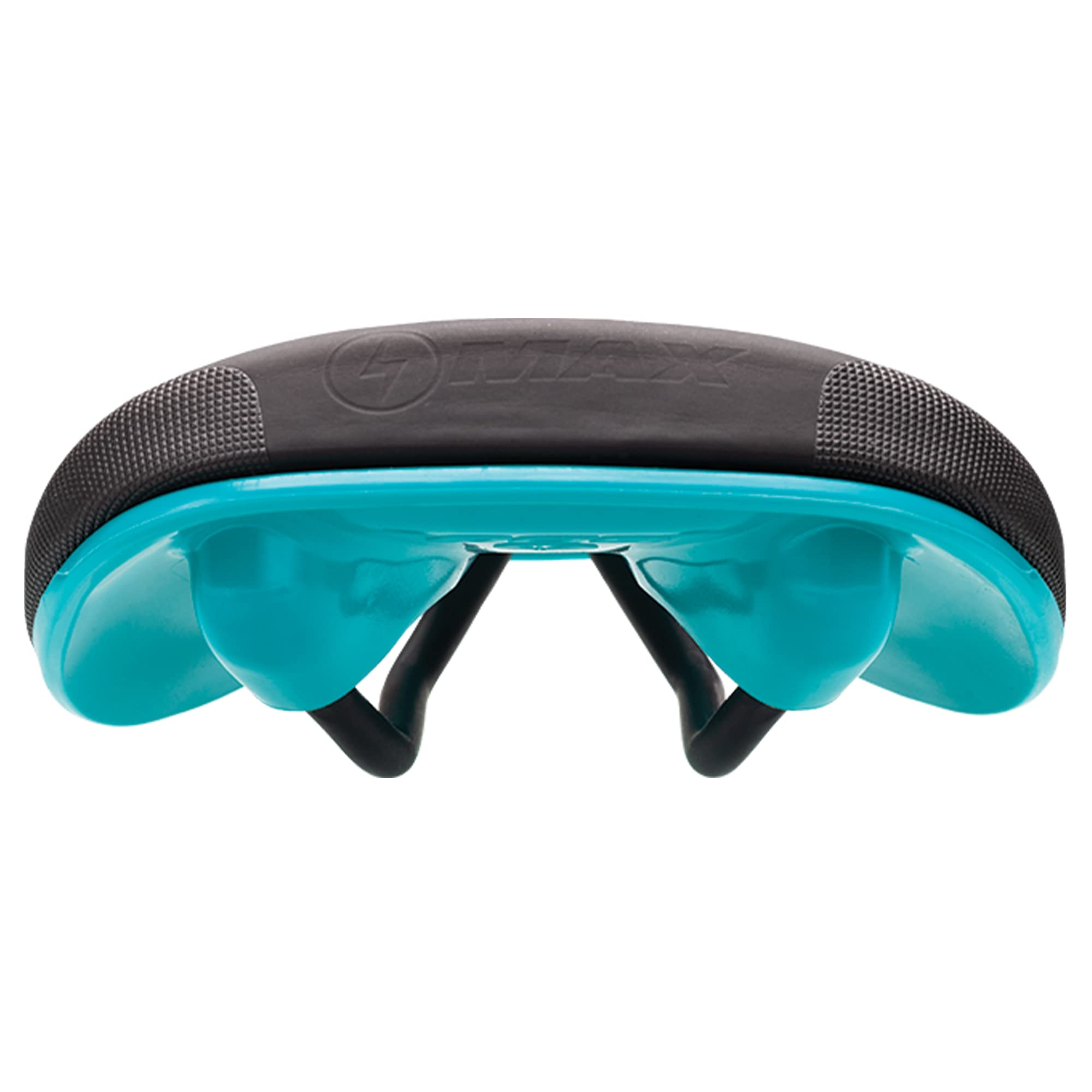Selle Bel-Air 3.0 MAX Luxury Aluminum Bike Saddle - Black/Turquoise for Road & Mountain Biking