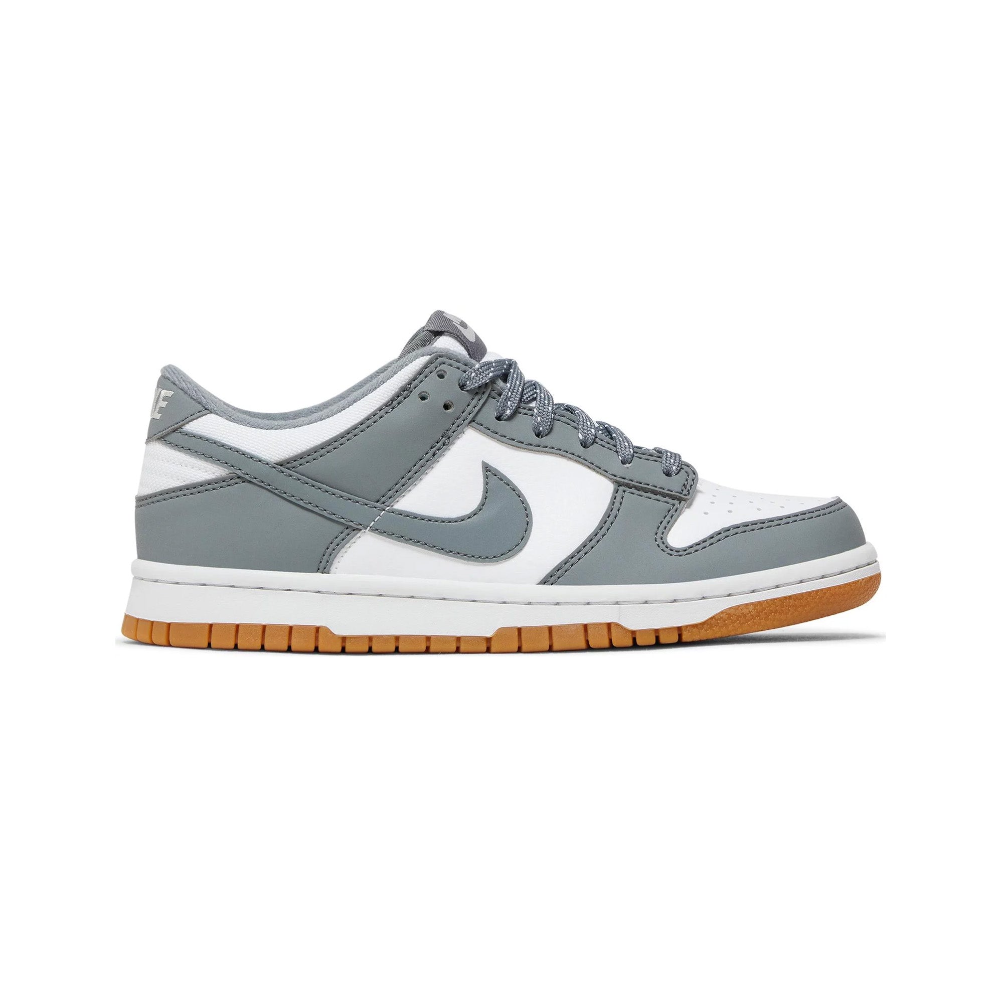 Nike Dunk Low 'Reflective Grey' GS Sneakers (2023) - Stylish Lightweight Basketball Shoes for Women & Teens - Perfect for Casual Wear, Street Fashion & School