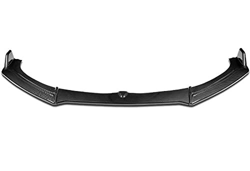 Carbon Fiber Front Bumper Lip Splitter Kit (3PCS) for 2013-2018 Chevy Malibu - PU/PCF Material - Aggressive Style Upgrade for Street Racing & Car Shows