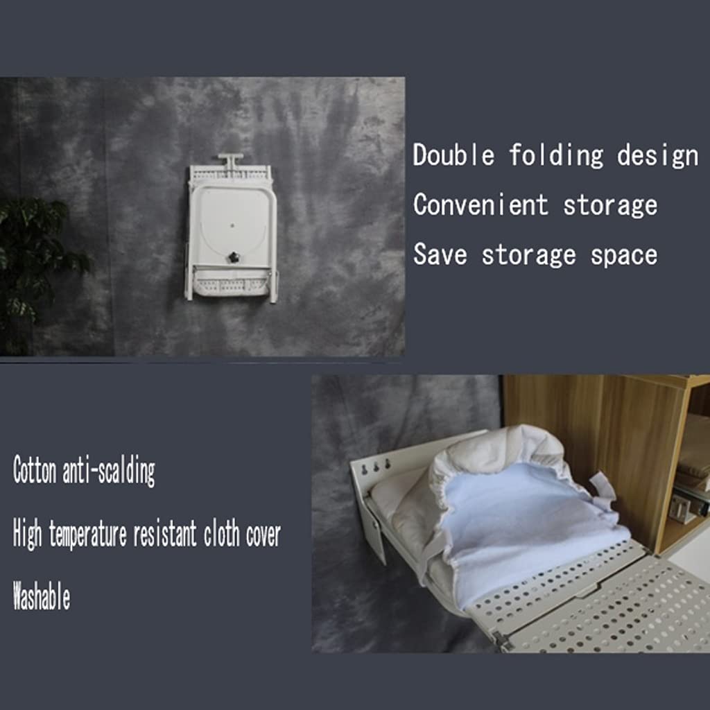 180° Rotating Wall Mounted Ironing Board - Space Saving Foldable Hidden Ironing Board for Wardrobe, Closet & Laundry Room | Perfect for Small Apartments & Home Organization