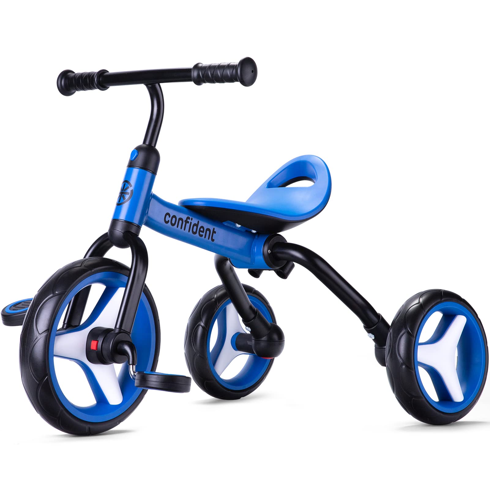 **YGJT 4-in-1 Adjustable Toddler Tricycle for Kids Ages 2-5 | Foldable Baby Trike with Removable Pedals & Seat | Balance Bike & Ride-On Toy | Perfect Gift for Boys & Girls | Indoor & Outdoor Play**