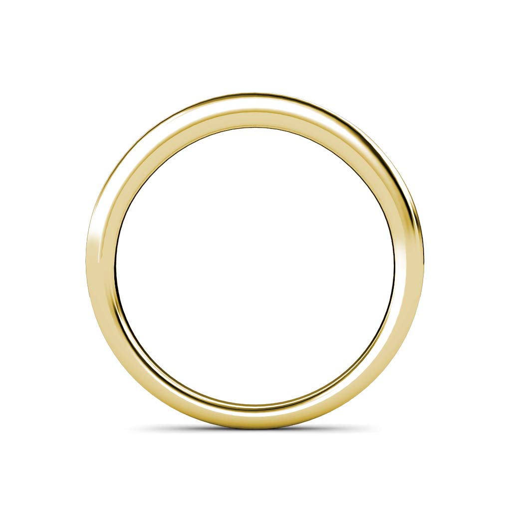 14K Yellow Gold Yellow Diamond 7 Stone Channel Set Wedding Band - 0.35 ctw | Elegant Bridal Jewelry for Engagement, Anniversary & Special Occasions