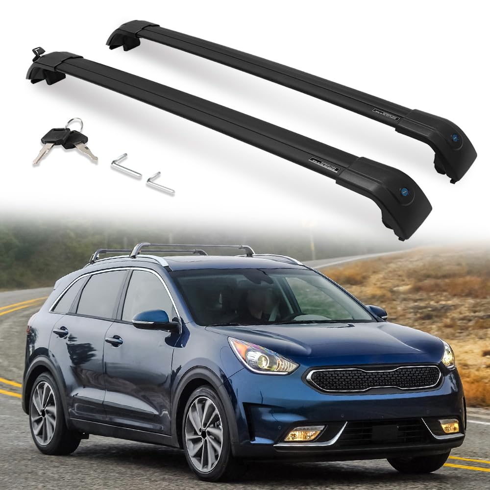 KIA NIRO Cross Bars 2017-2022 - Universal Roof Rack System for Cargo & Luggage - Perfect for Road Trips, Camping & Outdoor Adventures
