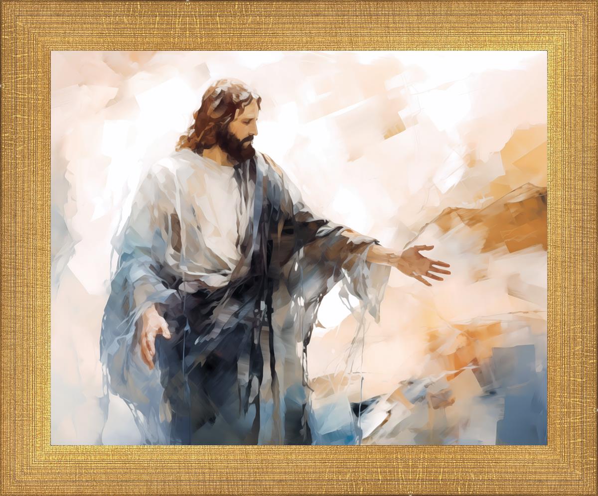 Come Unto Me By Gabriel Heaton - Inspirational Christian Wall Art for Home & Church Decor | Perfect for Living Room, Bedroom & Office