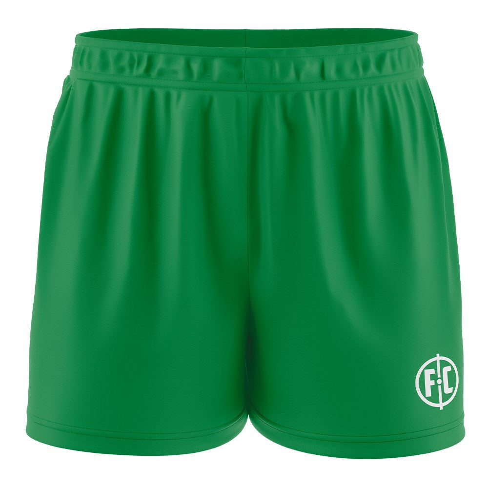 Women's FC Match Football Shorts in Emerald Green - Perfect for Soccer Training, Games & Casual Wear