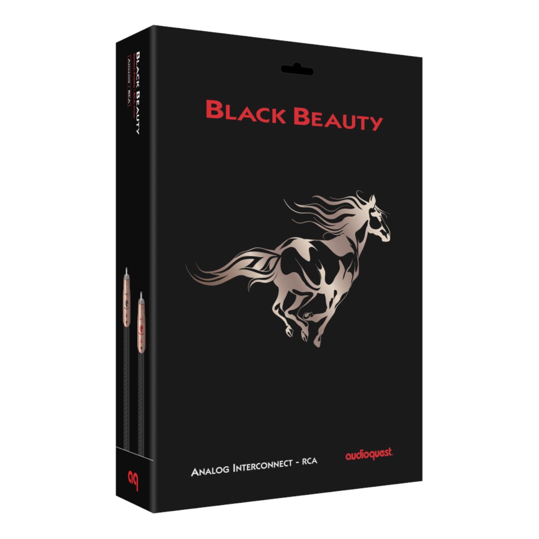 Premium AudioQuest Black Beauty RCA Audio Cables - High-Quality Stereo Interconnect Pair for Home Theater, Hi-Fi Systems & Audiophile Setups