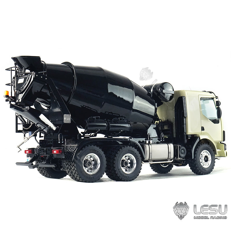 LESU 1/14 Scale 6x6 Metal RC Concrete Mixer Truck with LED Lights, Sound System & Servo - Ready-to-Assemble Chassis for Hobbyists & Collectors - Perfect for Construction Site Play, RC Racing & Model Displays