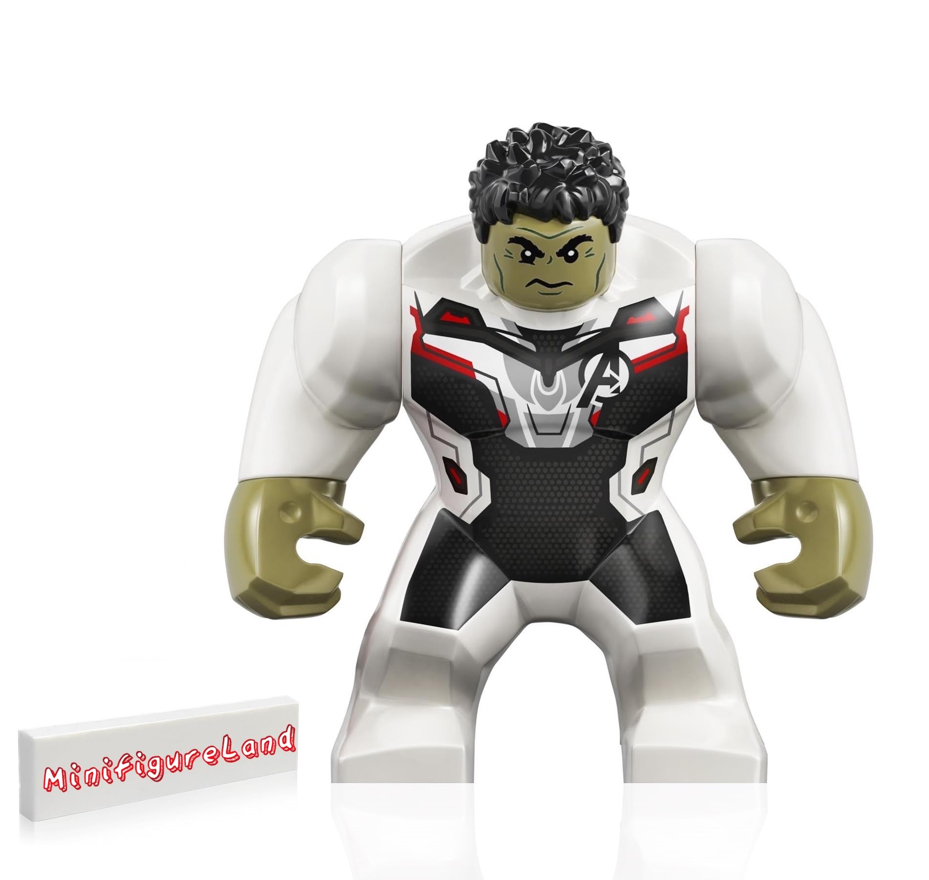 LEGO Super Heroes Avengers Endgame Hulk Minifigure in White Jumpsuit - 76144 Building Toy Set for Kids & Collectors | Perfect for Marvel Fans, Superhero Play & Display
