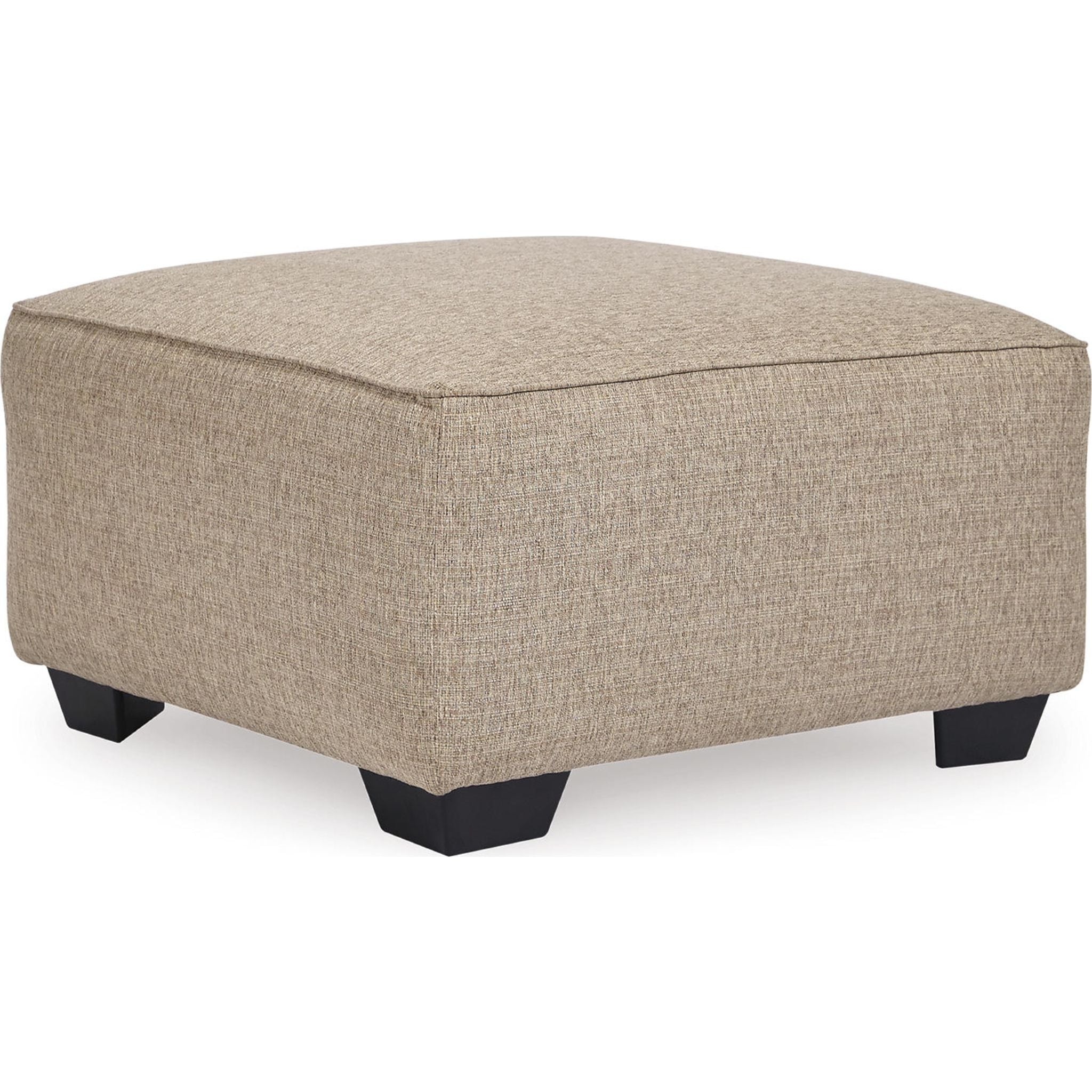 Bartlett Oversized Accent Ottoman - Hemp Fabric Storage Bench with Tufted Design | Perfect for Living Room, Bedroom & Home Decor