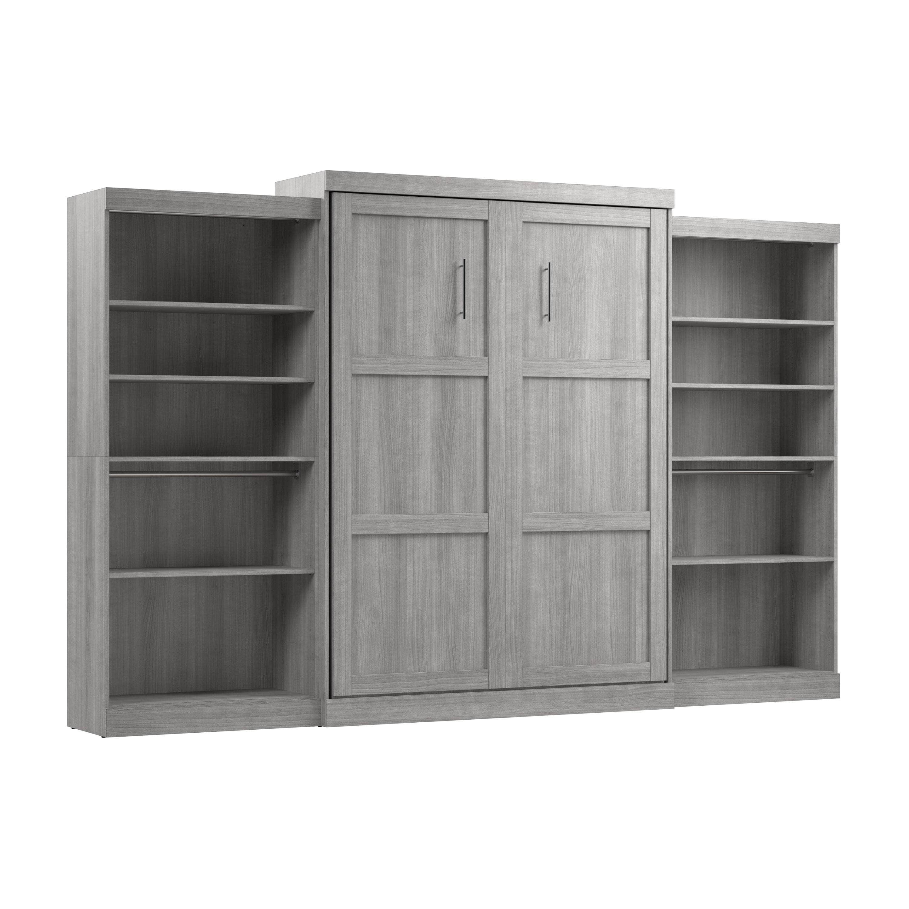 Pur Queen Murphy Wall Bed with 2 Storage Units - 136
