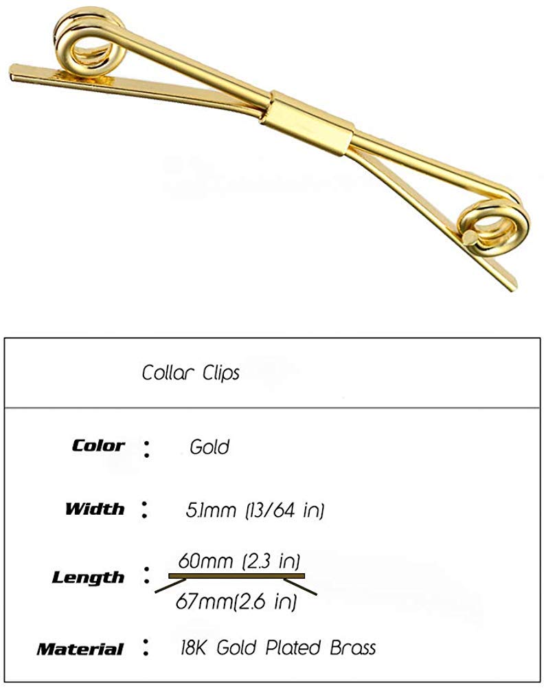 Silver Metal Tie Clips & Collar Bars - Elegant Shirt Collar Stays, Tie Pins & Cravat Clips for Men | Perfect for Weddings, Business Meetings & Formal Events