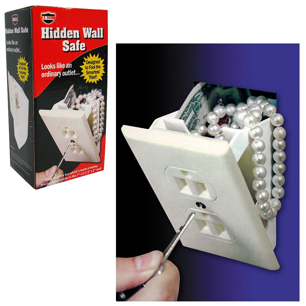 Trademark Home Hidden Wall Safe - Secure & Discreet Wall-Mounted Safe for Valuables, Jewelry, Cash - Perfect for Home, Office, or Business Security
