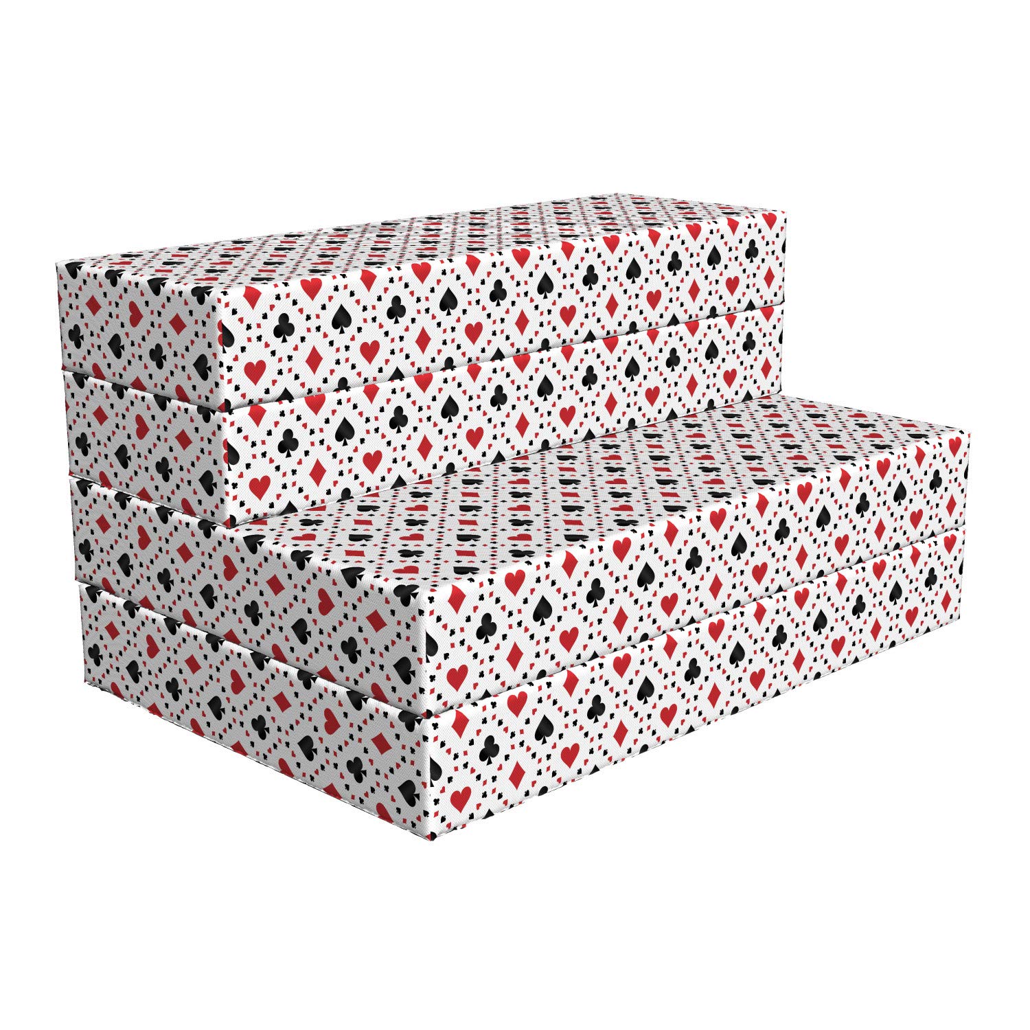 Ambesonne Red Black Foldable Mattress - 74.8