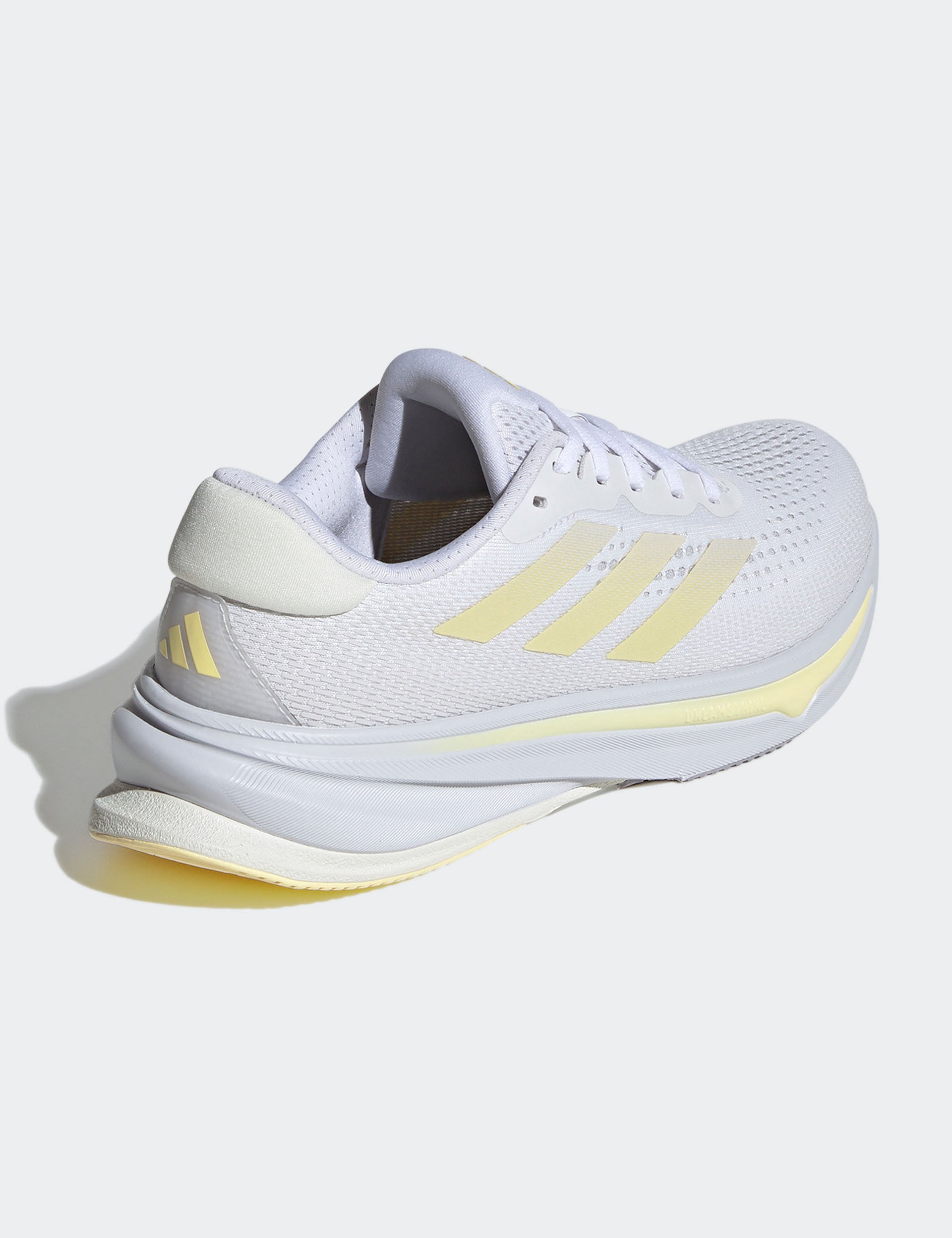 Supernova Rise Running Shoes for Men & Women - Lightweight Cloud White/Zero Metallic/Almost Yellow - Perfect for Jogging, Gym Workouts & Daily Walking