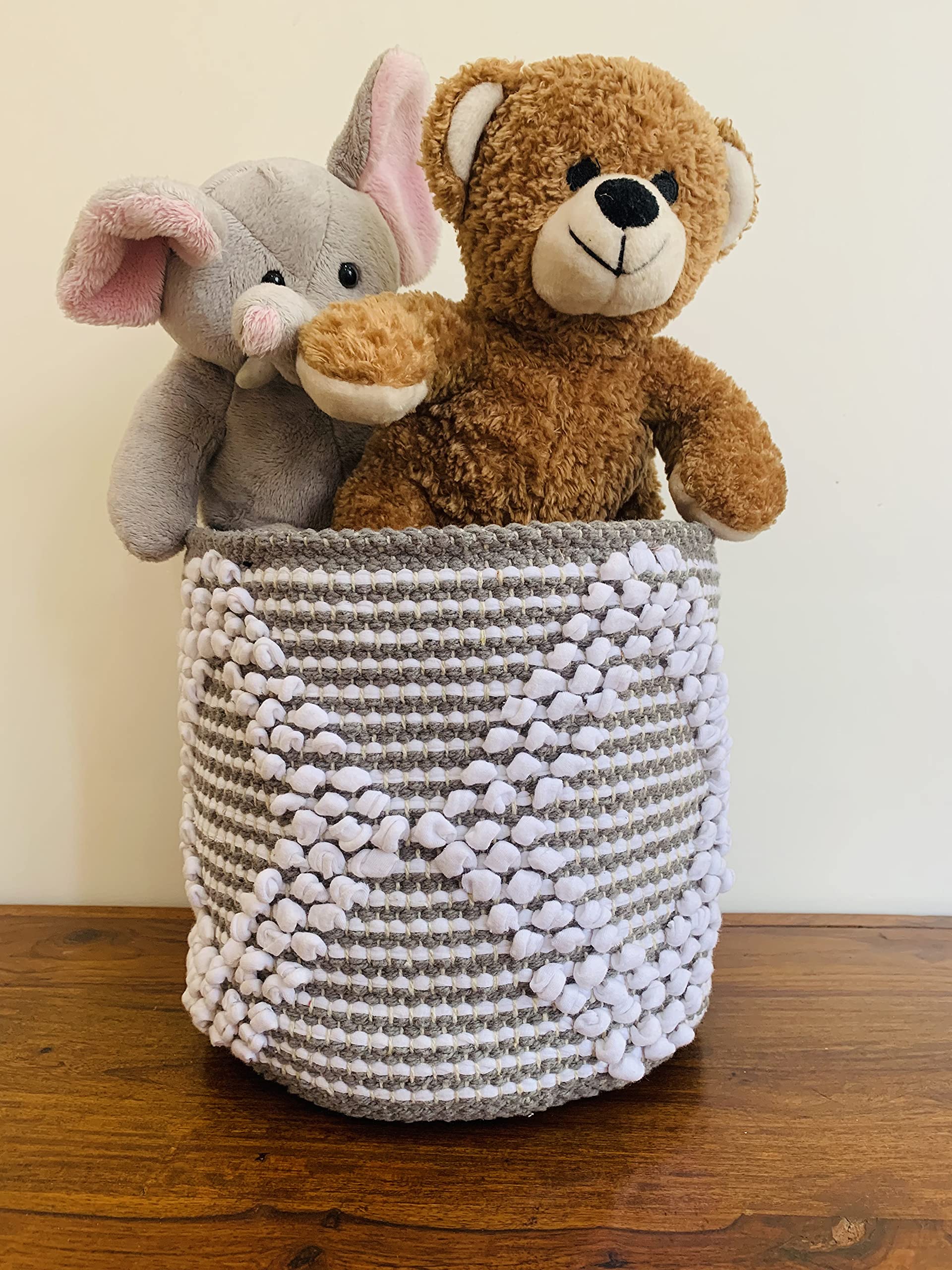 Boho Hand Woven Plant Basket - 8