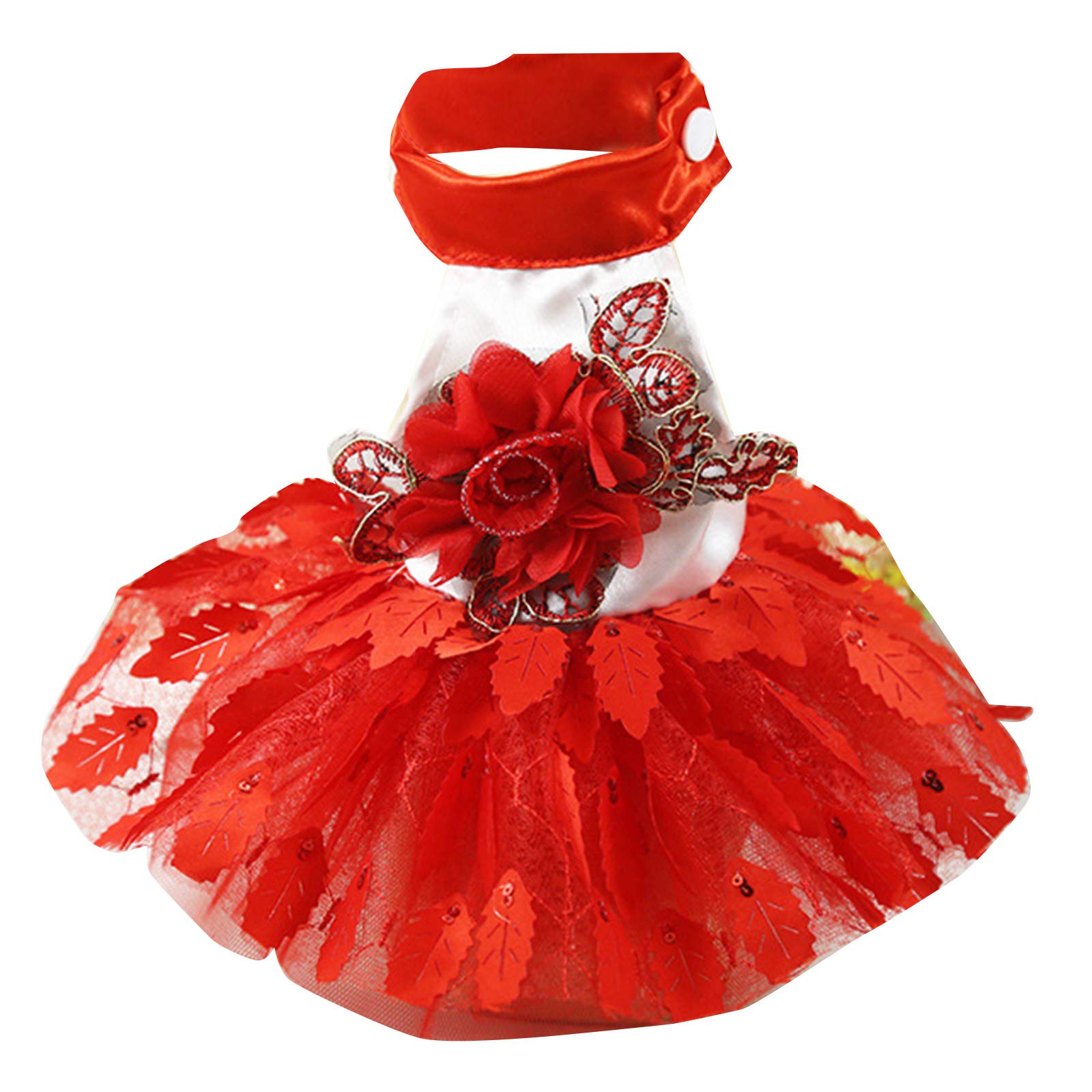 Adorable Pet Princess Dress - Mesh Tutu Wedding Gown for Small Dogs & Cats | Perfect for Weddings, Parties & Photo Shoots