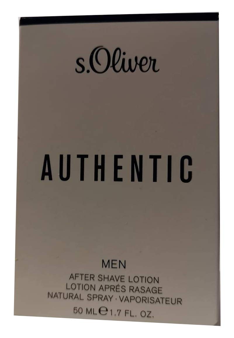 S.Oliver Authentic Men's Cologne - 50ml After Shave Lotion Spray for Men - Fresh & Long-Lasting Fragrance - Perfect for Daily Use, Grooming & Special Occasions