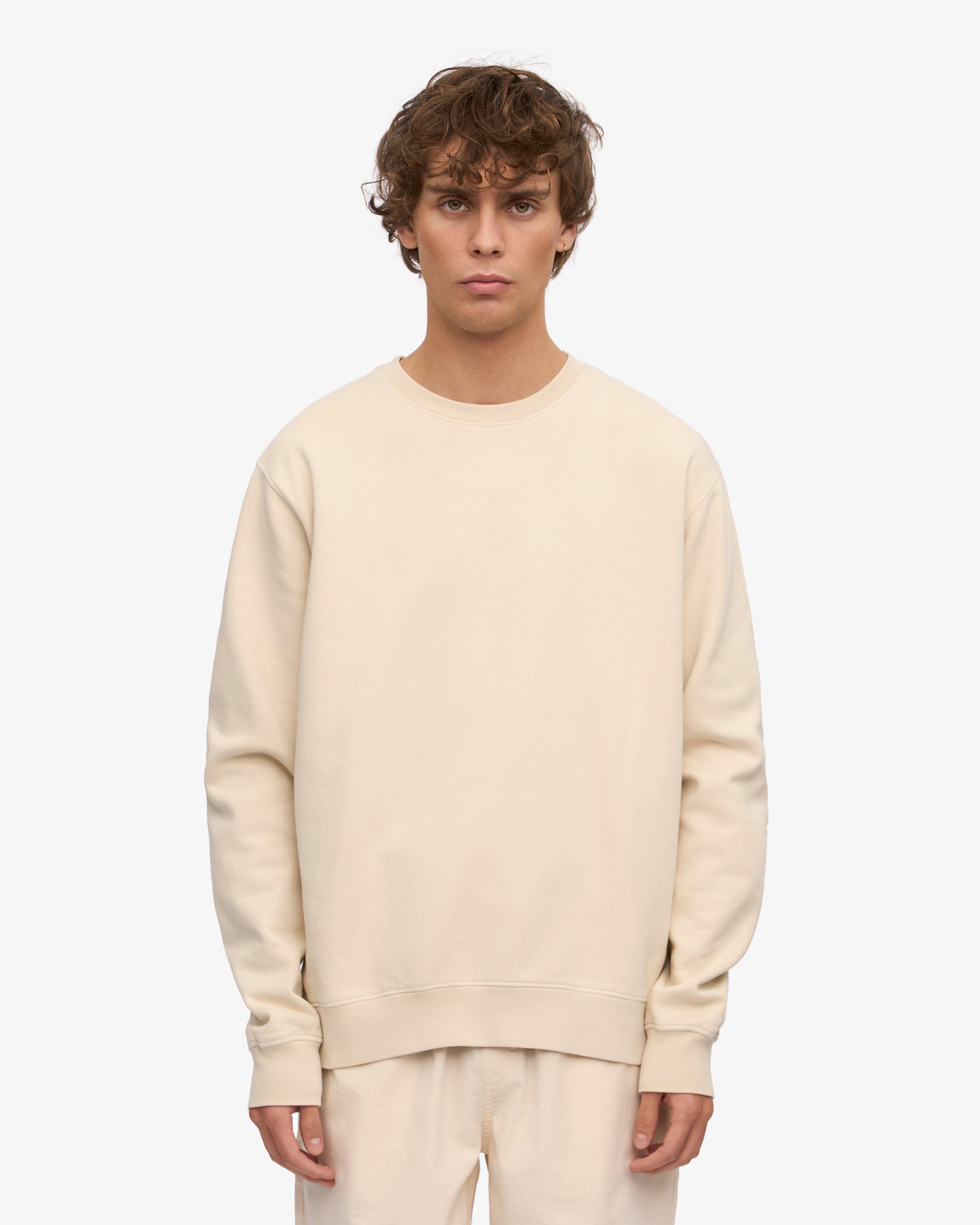 Classic Organic Cotton Crew Neck T-Shirt for Men - Soft & Comfortable Ivory White Tee - Perfect for Casual Wear, Layering & Everyday Outfits