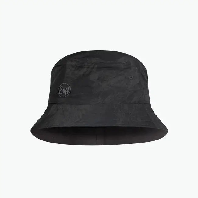 Buff Black Rinmann Bucket Hat - Stylish & Durable Sun Protection for Outdoor Activities, Hiking, Fishing & Beach