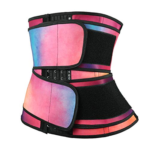 Classic Double Strap Hourglass Waist Trainer Corset - Sweat Belt Waist Trimmer for Women | Body Shaper for Weight Loss & Tummy Control | Perfect for Workouts, Postpartum Recovery & Everyday Slimming