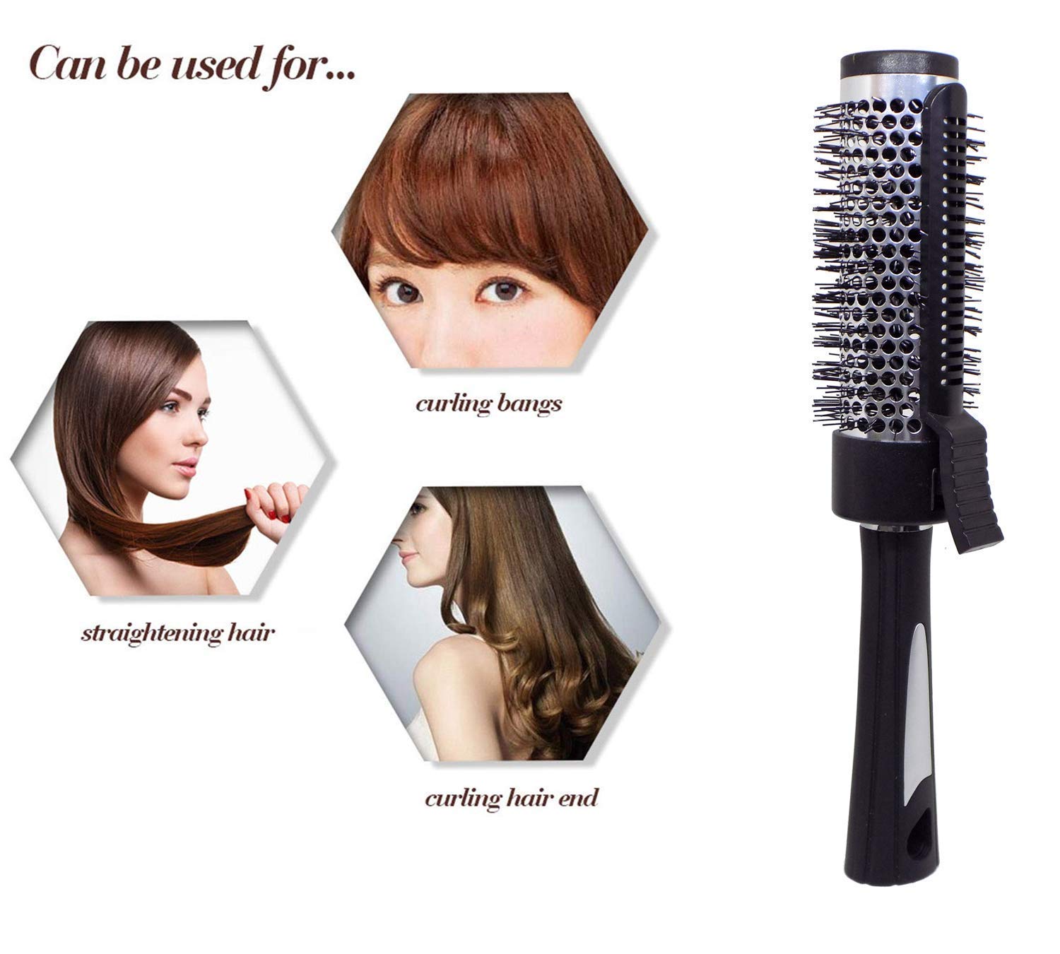 OSEN Professional Curling Iron & Volumizing Hair Styling Kit for Women & Girls - Black (1-Pack) | Perfect for Home Use, Travel, Salons & Special Occasions