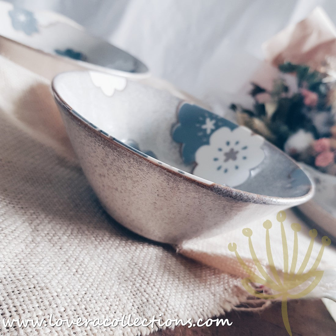 Aito Japan Nordic Floral Dinnerware Set - 60% Off Sale - Elegant Plates, Bowls & Cups for Home Dining, Wedding Registry & Gift Giving