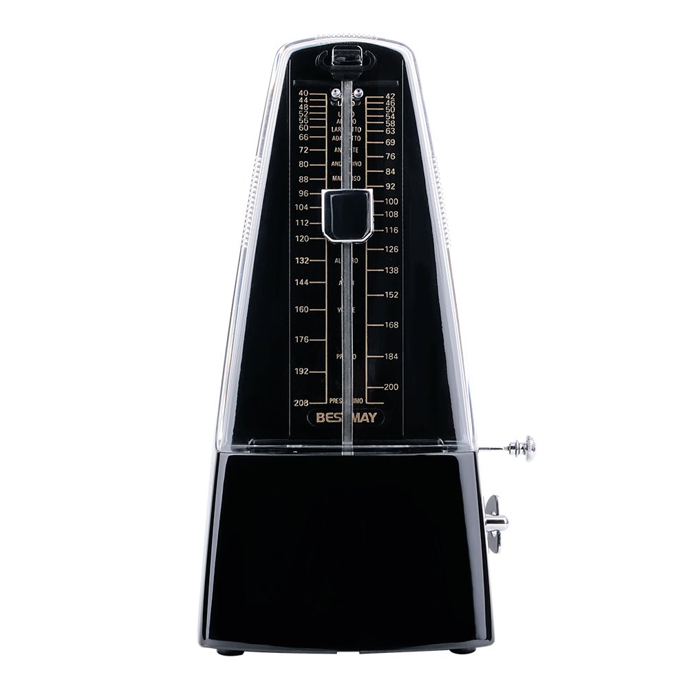 High Accuracy Mechanical Drummer Metronome with Audible Click & Bell Ring - Professional Tempo Tool for Piano, Guitar & Music Practice - Perfect for Musicians, Teachers & Students