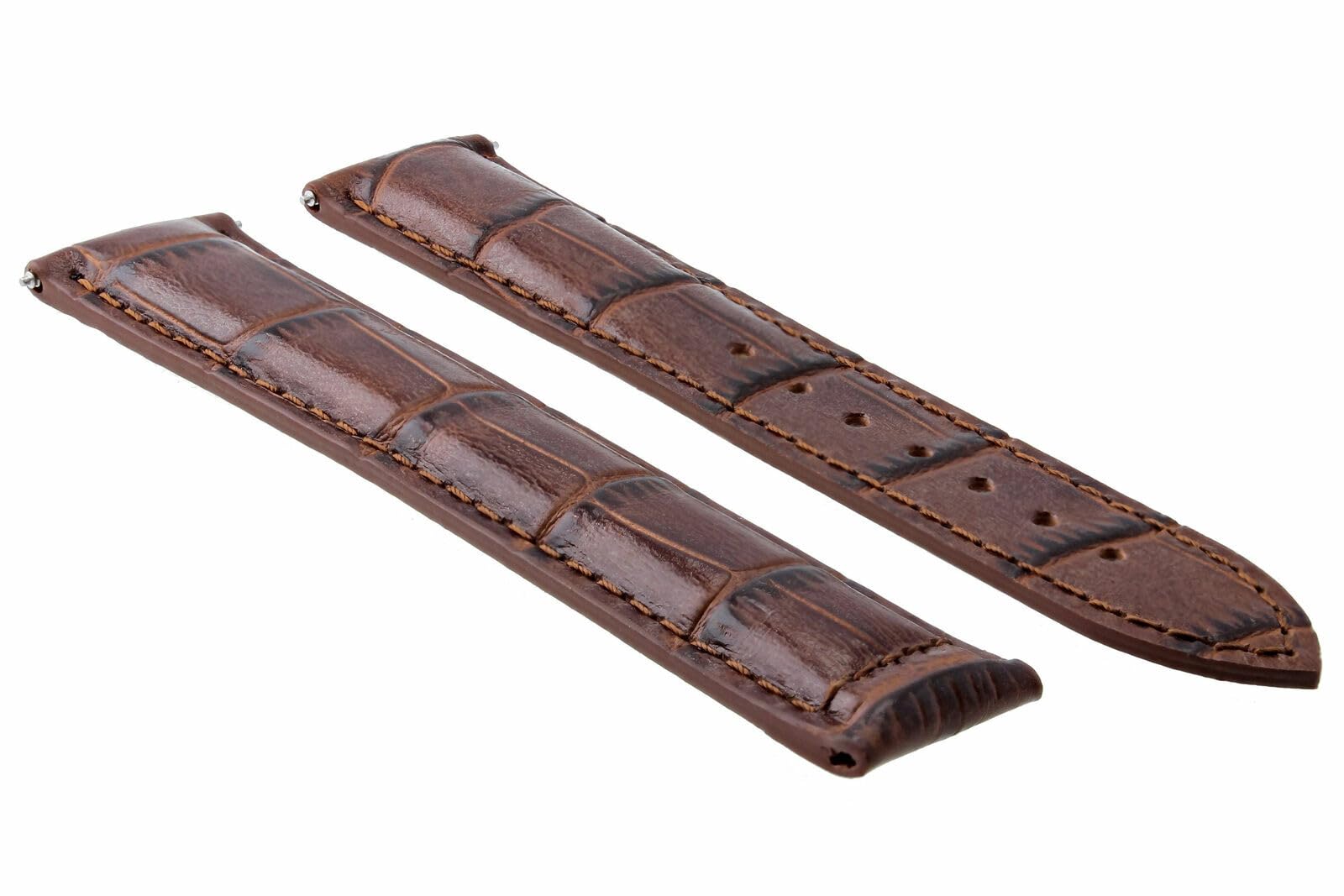 Premium 22mm Genuine Leather Watch Band Strap - Compatible with Omega Seamaster Planet Ocean - Light Brown Replacement Strap for Men - Perfect for Business, Casual & Outdoor Activities