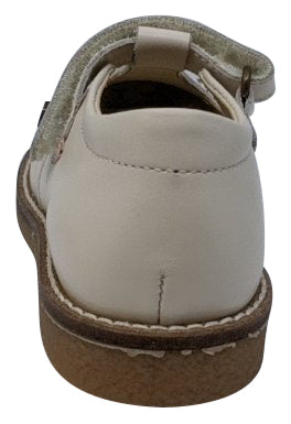 Naturino Heather Vitello Girls Flat Shoes in Latte - Comfortable & Stylish School Shoes for Everyday Wear
