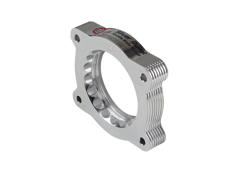 aFe 07-13 Chevrolet Silverado 1500 & GMC Sierra 1500 Silver Bullet Throttle Body Spacer - Performance Upgrade for Better Airflow & Horsepower - Ideal for Off-Roading & Towing