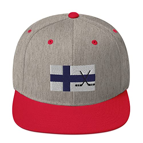 Heather Grey/ Red
