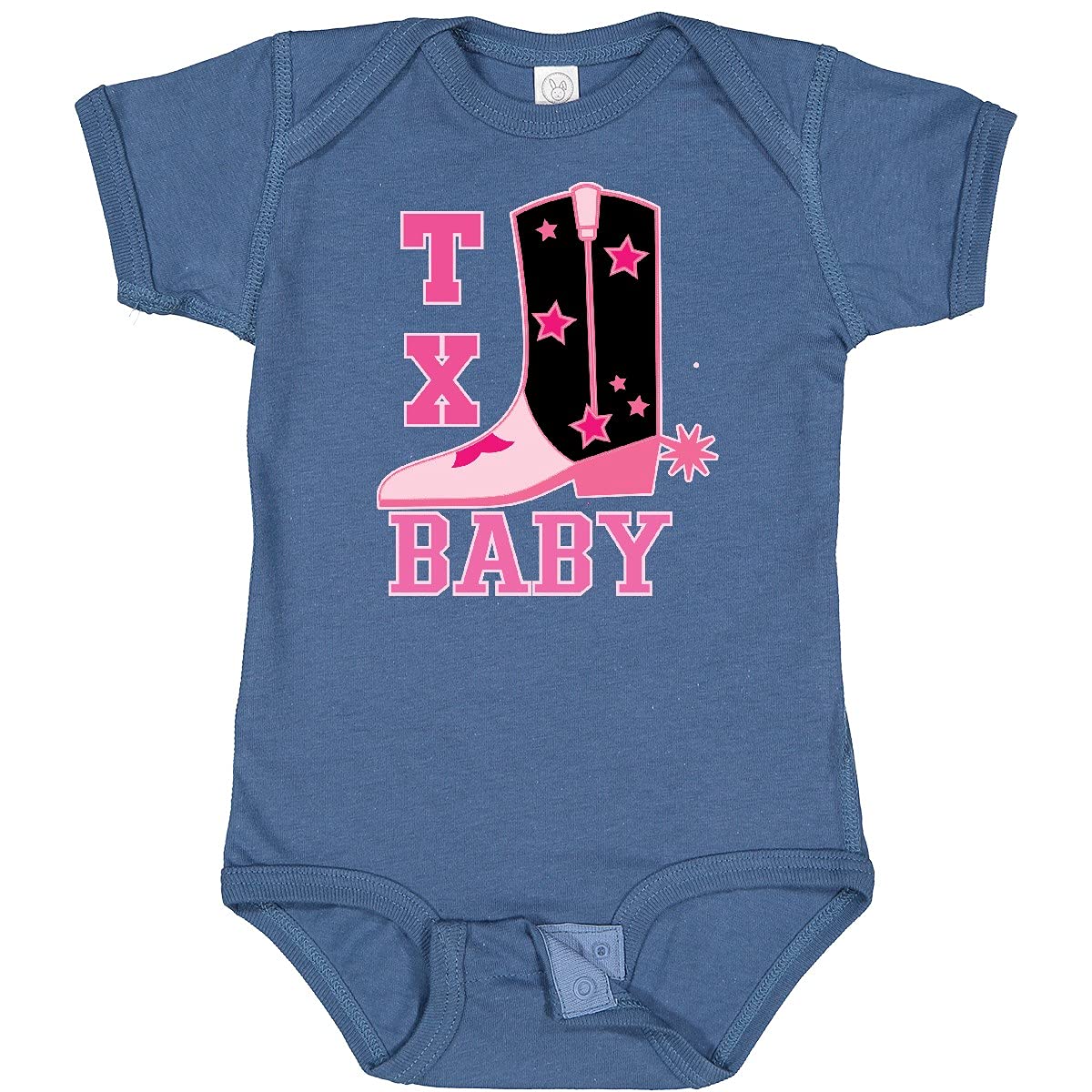 Inktastic Pink Texas Cowboy Baby Bodysuit - Adorable Western Outfit for Infants, Perfect for Rodeo Events, Cowboy Themed Parties & Photo Shoots