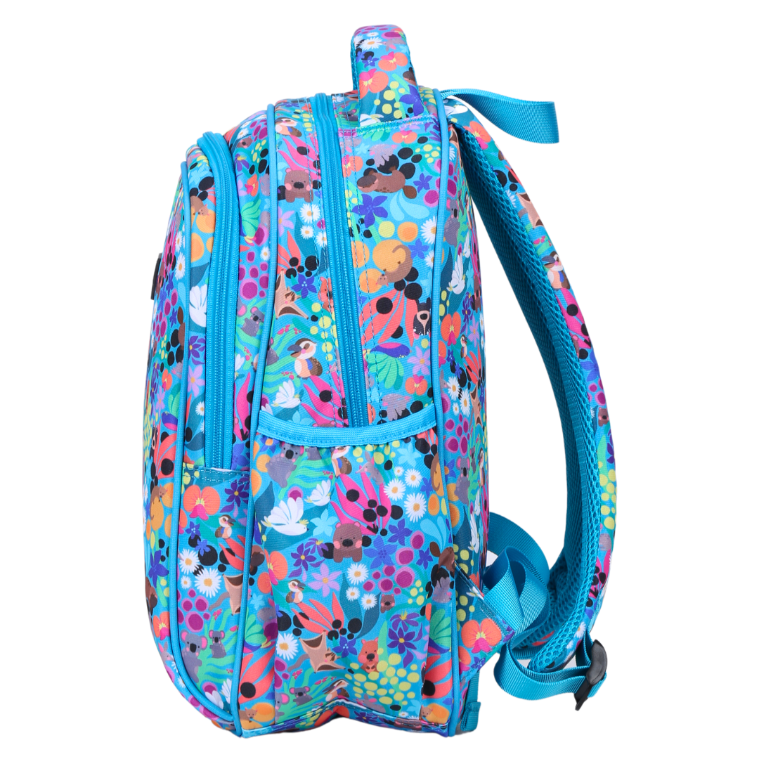 Cute Australian Animals Themed Backpack for Kids - Kangaroo Koala Print School Bag for Boys & Girls - Perfect for Preschool, Daycare & Travel Adventures
