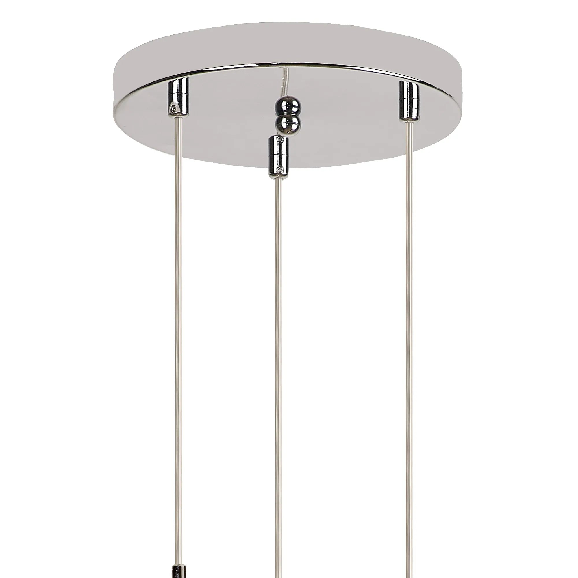Austin 31cm Round Glass Pendant Light Fixture with 3 G9 Bulb Sockets - Perfect for Kitchen Island, Dining Room, and Modern Home Lighting