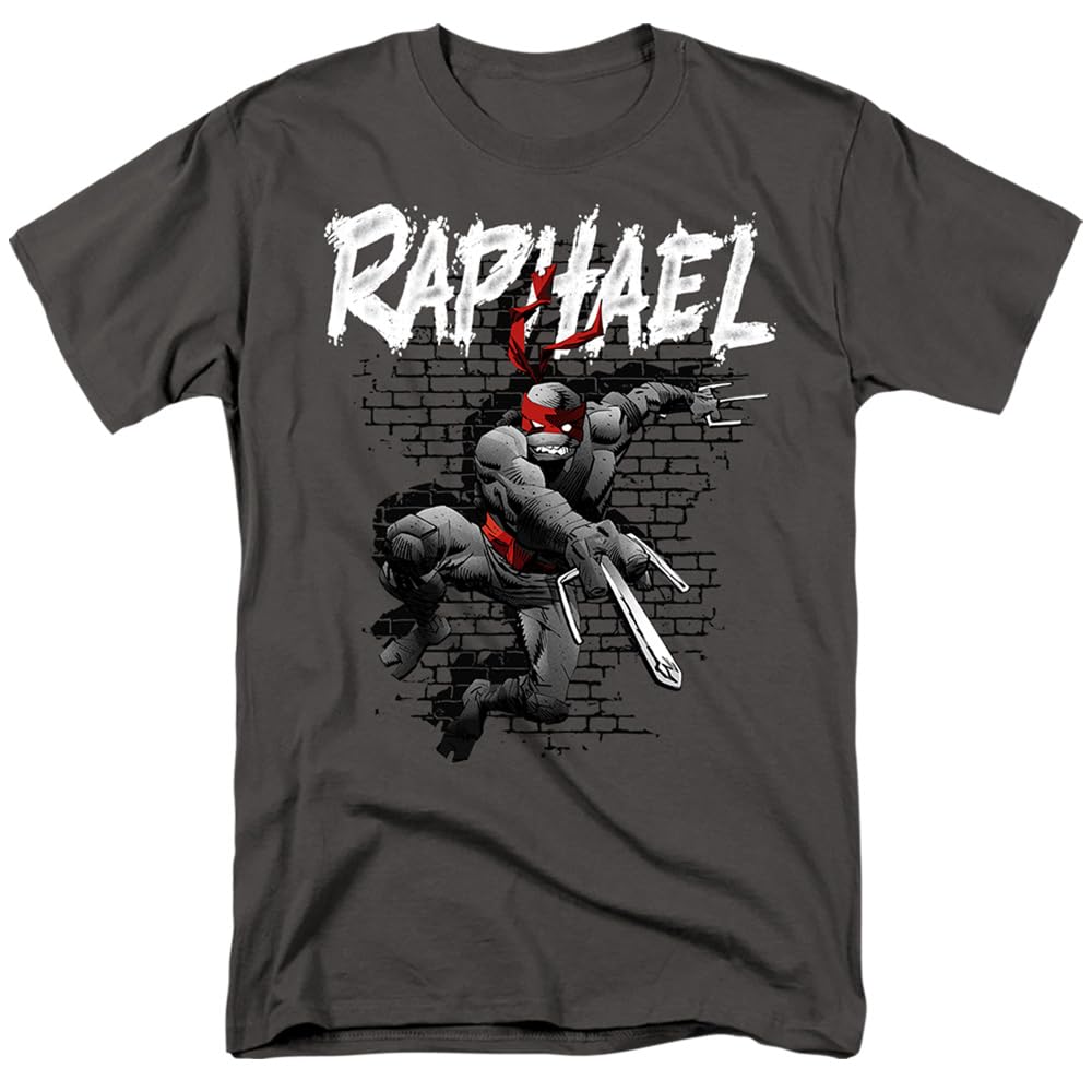 Popfunk Classic TMNT Teenage Mutant Ninja Turtles Unisex T-Shirt - Raphael Graphic Tee for Men & Women | Casual Wear, Cosplay & TMNT Fan Gifts