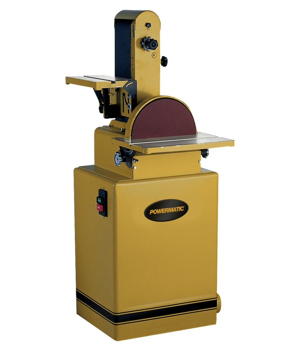 31A Belt/Disc Sander, 1.5HP Single Phase 115/230V Power Combo Sander for Woodworking, Metalworking & DIY Projects - Perfect for Sanding, Shaping & Finishing