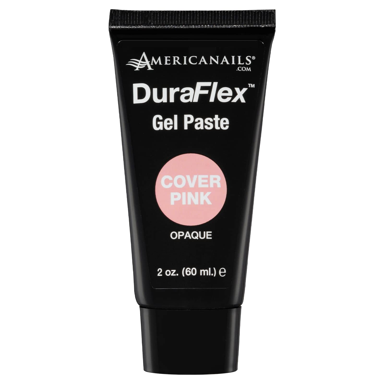 Americanails DuraFlex Gel Paste - Odor-Free Polygel Nail Paste for Nail Overlay & Extension | Strengthens & Lightens Nails | 2oz Tube in Cover Pink | Perfect for Salon Professionals & DIY Nail Art at Home
