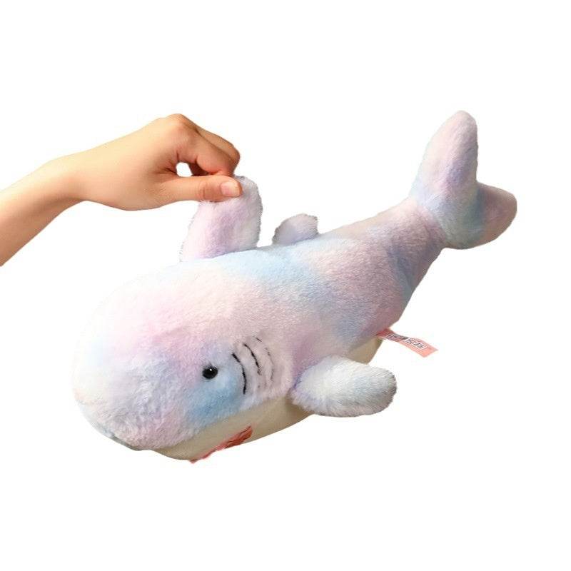 Rainbow Mermaid Shark Plush Toy - Soft & Cute Stuffed Animal for Kids, Girls & Boys - Perfect for Bedroom Decor, Birthday Gifts & Cuddling